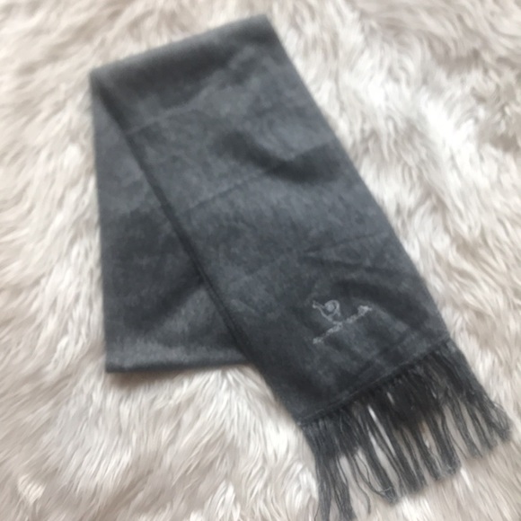 Camargo Peruvian Alpaca Blend Gray Scarf EUC - Picture 6 of 13